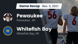 Recap: Pewaukee  vs. Whitefish Bay  2021