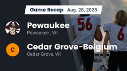 Recap: Pewaukee  vs. Cedar Grove-Belgium  2023