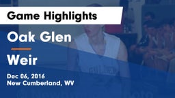 Oak Glen  vs Weir  Game Highlights - Dec 06, 2016
