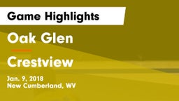 Oak Glen  vs Crestview  Game Highlights - Jan. 9, 2018