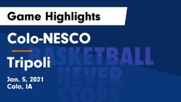 Colo-NESCO  vs Tripoli  Game Highlights - Jan. 5, 2021