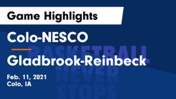 Colo-NESCO  vs Gladbrook-Reinbeck  Game Highlights - Feb. 11, 2021