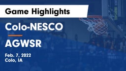 Colo-NESCO  vs AGWSR  Game Highlights - Feb. 7, 2022