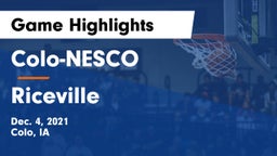 Colo-NESCO  vs Riceville  Game Highlights - Dec. 4, 2021