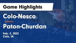 Colo-Nesco  vs Paton-Churdan  Game Highlights - Feb. 2, 2023
