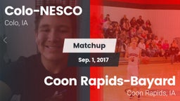 Matchup: Colo-NESCO High Scho vs. Coon Rapids-Bayard  2017