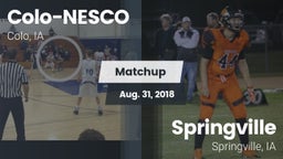 Matchup: Colo-NESCO High Scho vs. Springville  2018