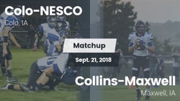 Matchup: Colo-NESCO High Scho vs. Collins-Maxwell 2018