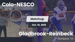 Matchup: Colo-NESCO High Scho vs. Gladbrook-Reinbeck  2018