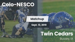 Matchup: Colo-NESCO High Scho vs. Twin Cedars  2019