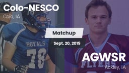 Matchup: Colo-NESCO High Scho vs. AGWSR  2019