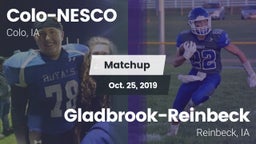 Matchup: Colo-NESCO High Scho vs. Gladbrook-Reinbeck  2019