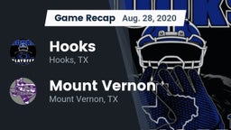 Recap: Hooks  vs. Mount Vernon  2020