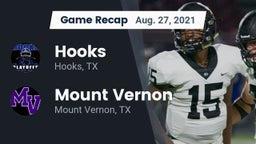 Recap: Hooks  vs. Mount Vernon  2021