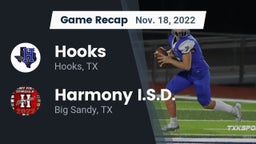 Recap: Hooks  vs. Harmony I.S.D. 2022