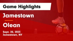 Jamestown  vs Olean  Game Highlights - Sept. 20, 2023