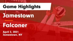 Jamestown  vs Falconer Game Highlights - April 2, 2021
