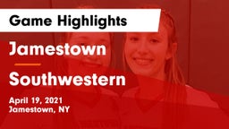 Jamestown  vs Southwestern  Game Highlights - April 19, 2021