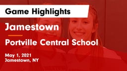 Jamestown  vs Portville Central School Game Highlights - May 1, 2021