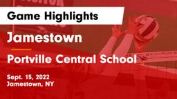 Jamestown  vs Portville Central School Game Highlights - Sept. 15, 2022