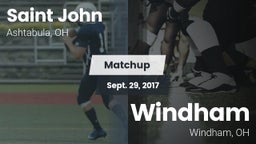 Matchup: Saint John vs. Windham  2017