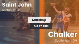 Matchup: Saint John vs. Chalker  2018