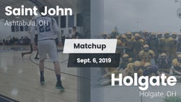 Matchup: Saint John vs. Holgate  2019