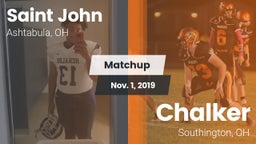 Matchup: Saint John vs. Chalker  2019