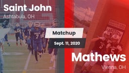 Matchup: Saint John vs. Mathews  2020