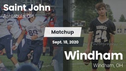 Matchup: Saint John vs. Windham  2020