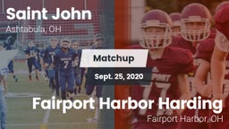 Matchup: Saint John vs. Fairport Harbor Harding  2020