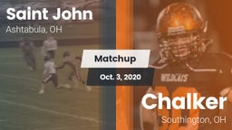 Matchup: Saint John vs. Chalker  2020