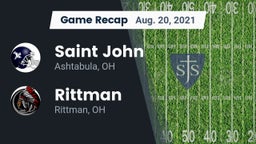 Recap: Saint John  vs. Rittman  2021