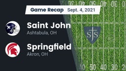 Recap: Saint John  vs. Springfield  2021