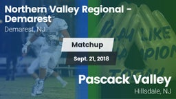 Matchup: Northern Valley vs. Pascack Valley  2018