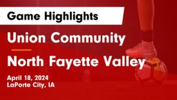 Union Community  vs North Fayette Valley Game Highlights - April 18, 2024