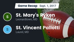Recap: St. Mary's Ryken  vs. St. Vincent Pallotti  2017