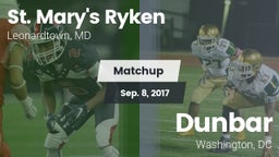 Matchup: St. Mary's Ryken vs. Dunbar  2017