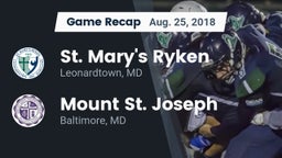 Recap: St. Mary's Ryken  vs. Mount St. Joseph  2018