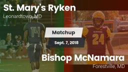Matchup: St. Mary's Ryken vs. Bishop McNamara  2018