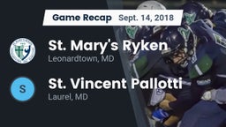 Recap: St. Mary's Ryken  vs. St. Vincent Pallotti  2018