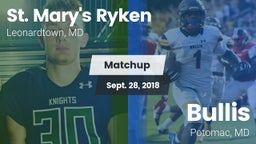Matchup: St. Mary's Ryken vs. Bullis  2018