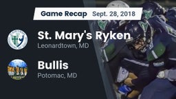 Recap: St. Mary's Ryken  vs. Bullis  2018