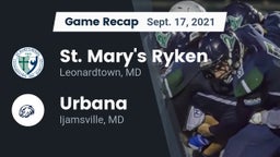 Recap: St. Mary's Ryken  vs. Urbana  2021