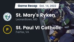 Recap: St. Mary's Ryken  vs. St. Paul VI Catholic  2022