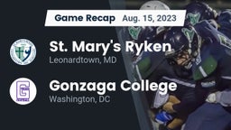 Recap: St. Mary's Ryken  vs. Gonzaga College  2023