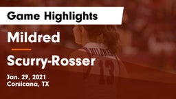 Mildred  vs Scurry-Rosser  Game Highlights - Jan. 29, 2021