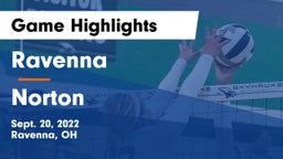 Ravenna  vs Norton  Game Highlights - Sept. 20, 2022