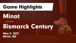 Minot  vs Bismarck Century  Game Highlights - May 5, 2022