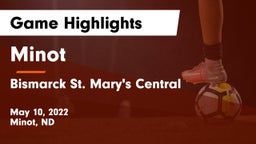 Minot  vs Bismarck St. Mary's Central  Game Highlights - May 10, 2022